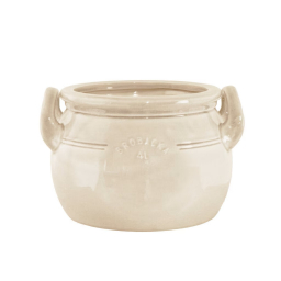 Kameninový květináč Brobacka Cream Low 25x15 cm