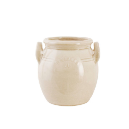 Kameninový květináč Brobacka Cream High 17x17 cm