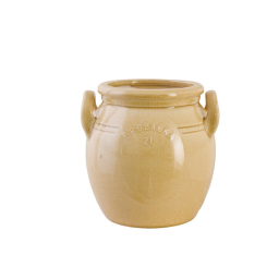 Kameninový květináč Brobacka Yellow High 17x17 cm