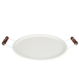 Servírovací podnos Tore Off-white 37 cm