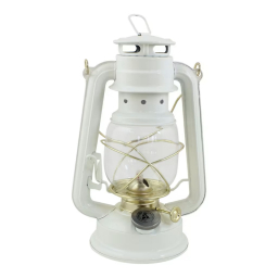Petrolejová lampa Hurricane White Brass 24 cm