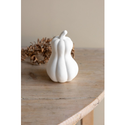 Podzimní dekorace dýně Hovsvik White 13 cm