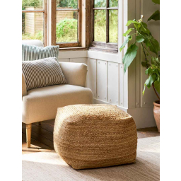 Puf z juty Boho Square Natural 50 cm