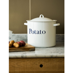 Smaltovaná dóza na brambory Potato White