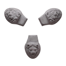 Nožky pod květináč Lion Head Grey - set 3 ks