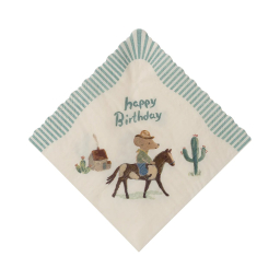 Papírové ubrousky Happy Birthday Cowboy - 20 ks