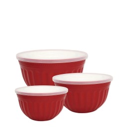 Sada kuchyňských misek s víčky Alice Red - 3 ks