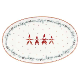 Vánoční servírovací talíř Juana Oval 24x15 cm