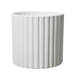 Květináč z dolomitu Simone White 13 cm