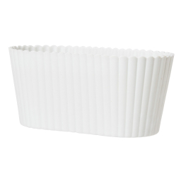 Obal na květináč Yodit Oval White 24 cm