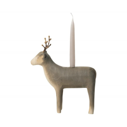 Vánoční dřevěný svícen Reindeer Medium