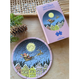 Mini puzzle Santa and Rudolph 31 dílků