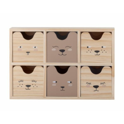 Mini úložný box se šuplíky Calle Wooden