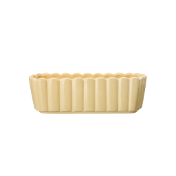 Květináč Edna Oval Light Yellow 30 cm