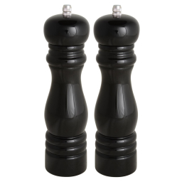 Dřevěné mlýnky na pepř a sůl Black