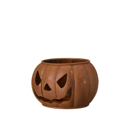 Kovová lucerna dýně Rust 15 cm