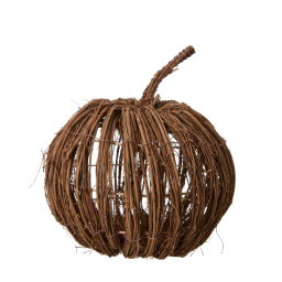 Dřevěná dekorace dýně Nature 30 cm