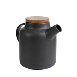 Keramická konvice se sítkem Poline Black 1,5 l