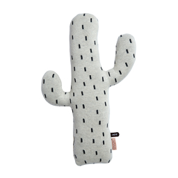 Šedý polštář ve tvaru kaktusu