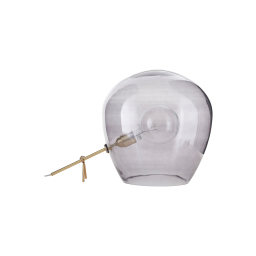 Šedá stolní lampa Globe
