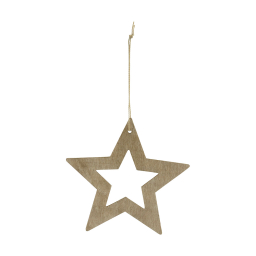 Drevený ornament Hviezda