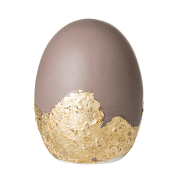 Dekorativní keramické vajíčko Egg hnědé