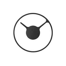 Nástěnné hodiny Stelton, černé