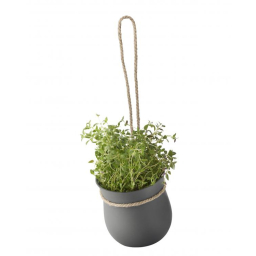 Závěsný květináč GROW-IT, šedý