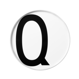 Porcelánový talíř Letter Q