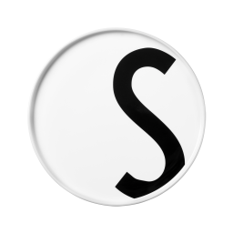 Porcelánový talíř Letter S
