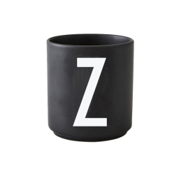 Černý porcelánový hrnek Letter Z