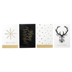 Papírové jmenovky na vánoční dárky s jelenem