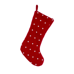 Vánoční ponožka červená