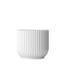 Porcelánový květináč Lyngby bílý - 18 cm