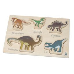Dětské dřevěné puzzle Dino