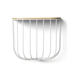 Police Cage Shelf White
