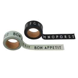 Dekorační lepicí pásky Bon Appetit/ABC – set 2 ks