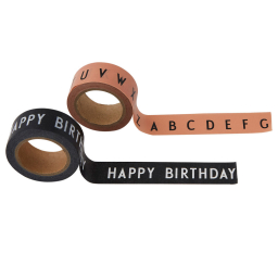 Dekorační lepicí pásky Happy Birthday – set 2 ks