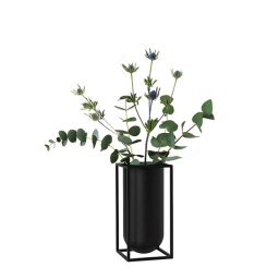 Váza Kubus Lolo Black 24 cm