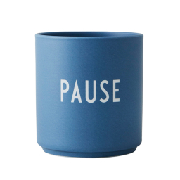 Porcelánový hrnek PAUSE modrý
