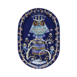 Oválný servírovací talíř Taika Blue 41 cm