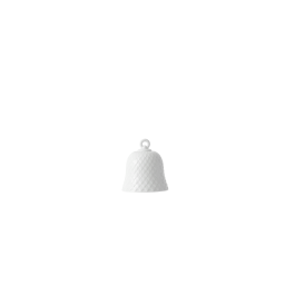 Porcelánový vánoční zvoneček Bell White