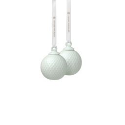 Sada porcelánových baněk Rhombe Soft Green 2 ks
