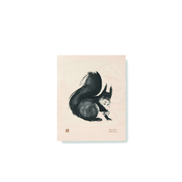 Obrázek na dřevěné kartě Squirrel 24x30 cm