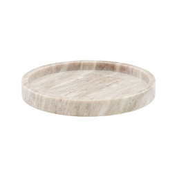 Mramorový tác Meraki Beige kulatý 25 cm