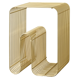 Stolička Curves Gold