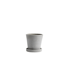 Květináč Flowerpot s podmiskou Grey S