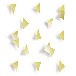 Samolepky na zeď Confetti Triangles 