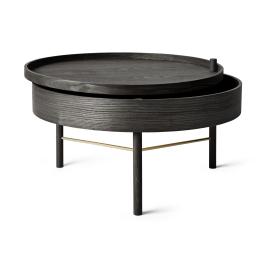 Stolek Turning Table Black Stained Ash 65 cm