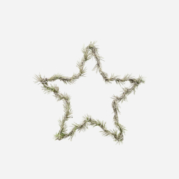 Svítící LED hvězda Wreath Star Nature 25 cm